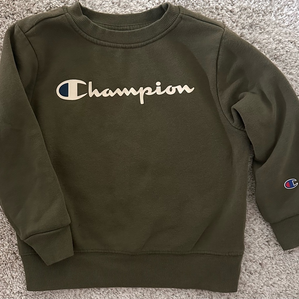 Champion Kids Dark Green Sweatshirt